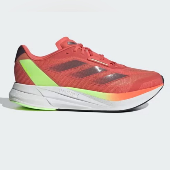 Adidas Duramo Speed Mens Sneaker Running Shoe Neon Orange Marathon Track size 12 - Picture 1 of 6